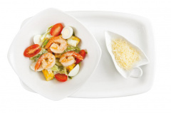 Цезарь с тигровой креветкой