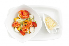 Цезарь с лососем посола