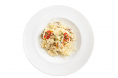 Фетучини с курой грибами