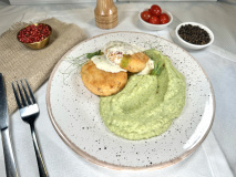 Биточки из лосося с рисом